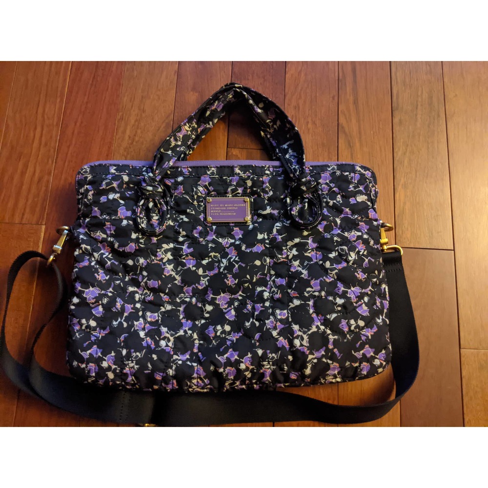 Marc Jacobs Crossbody Computer Tote, Purple Floral